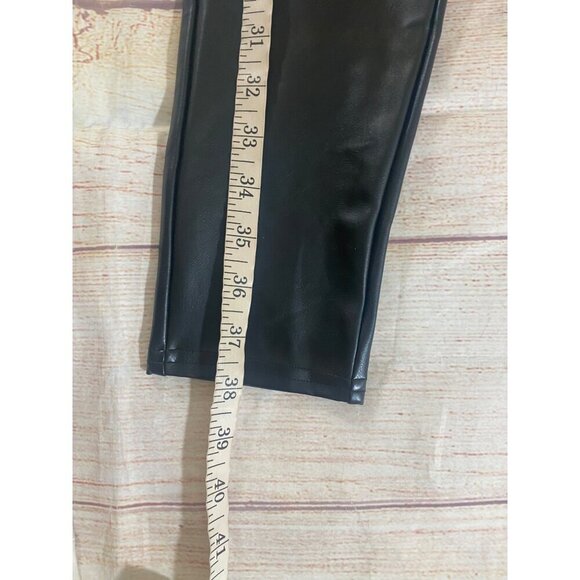 Assets By Spanx Women's Black Stretch Faux Leather Pants - Large - Picture 3 of 10